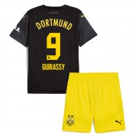 Maglie da calcio Borussia Dortmund Serhou Guirassy #9 Seconda Maglia Bambino 2024-25 Manica Corta (+ Pantaloni corti)